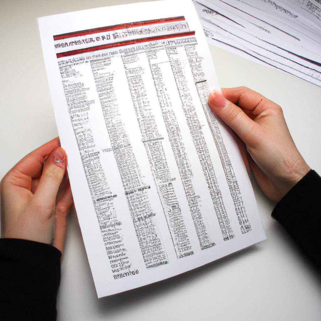Person holding a completed questionnaire